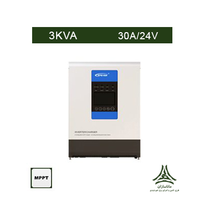سانورتر 3 کاوا، 24 ولت، 30 آمپر MPPT برند EPEVER مدل UP3000-M3322