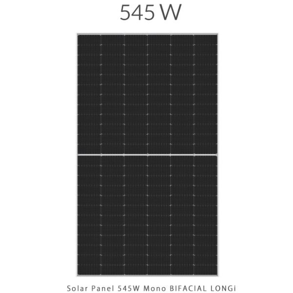 پنل خورشیدی 570 وات مونو کریستال دو طرفه برند Jinko Solar