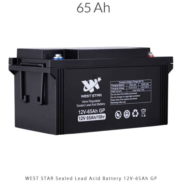 باتری 65 آمپر ساعت Sealed Lead Acid برند WEST STAR